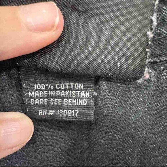 Biker Clothing Company Black Acid Wash Sleeveless Shirt - Picture 6 of 6